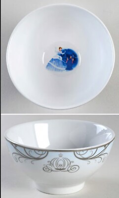 3 - Disney Princess Zrike CINDERELLA Enchanted Cereal Ice Cream Bowl 5.5  - New