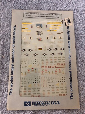 Microscale 72-500 - F-105 D's & F's Virginia ANG/149th TFS/192nd TFG