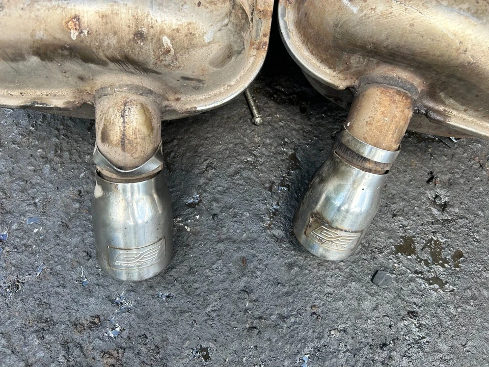 宝马原始设备制造商 E39 740I 94-00 套装后背左右出口消声器 带尖头 — 第 4/4 张图片