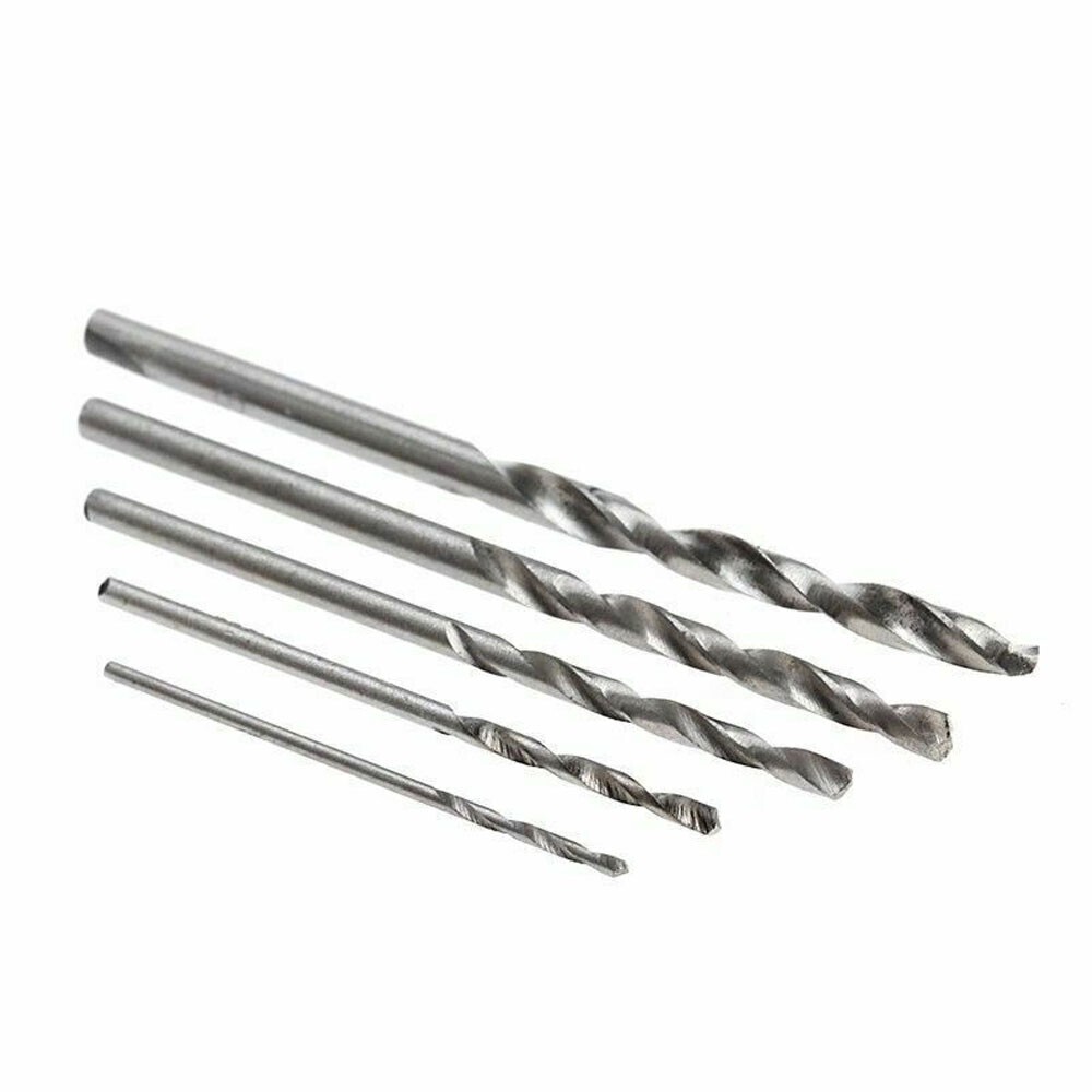 50pcs Titanium Coated HSS High Speed Steel Twist Drill Bits Tools for Wood Metal