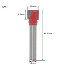 US Stock 1pc CNC Router bottom cleaning cutter bit 1/4" 6mm 10mm QD610