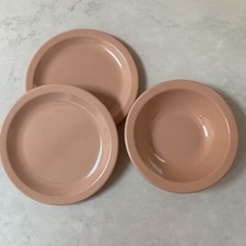 Vtg Texas Ware 2 Dessert Plates #128 and 1 Bowl #112 Made In USA