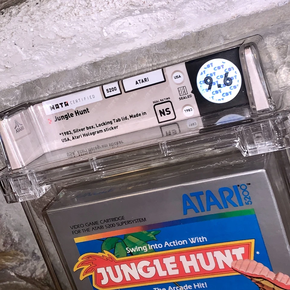 Brand New Atari 5200 Jungle Hunt WATA 9.6 Factory Sealed 1983 Video game Rare - Image 2 of 4