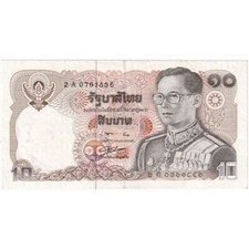 #248306 Thailand, 10 Baht, 1980, KM:87, EF