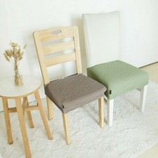 Plissiert Stretch Ess Stuhl Bezüge Sitz von Kissenhüllen Knitter Rüsche Japanese