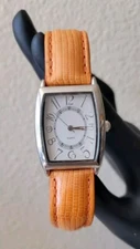 NEW Ann Taylor LOFT  Women's Quartz Orange Leather Watch W/ Orginal Package NWT
