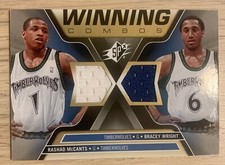 2006/07 UD SPX Basketball - Dual Relic - Rashad McCants & Bracey Wright