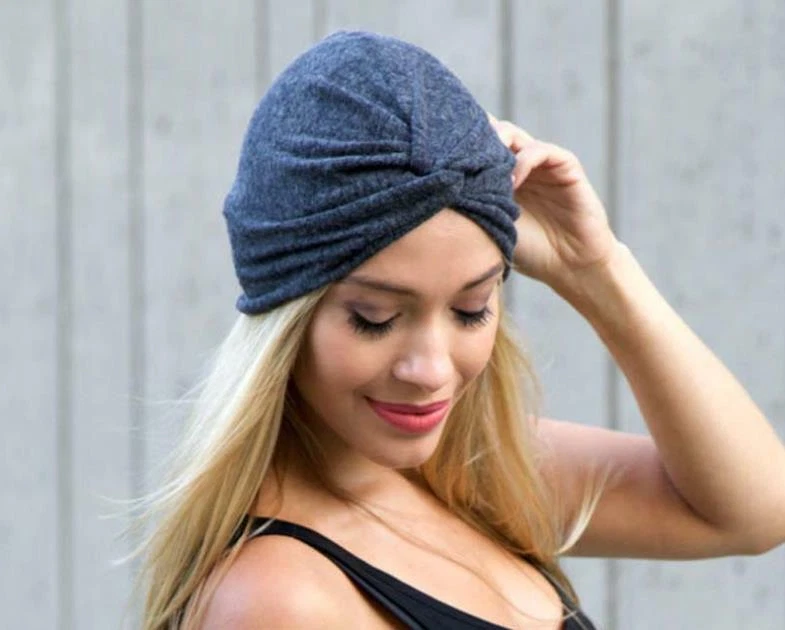 Cotton Women Turban Ladies Hair Head Hijab Cap Muslim Wrap Stretch Hat Scarf - Image 3 of 3