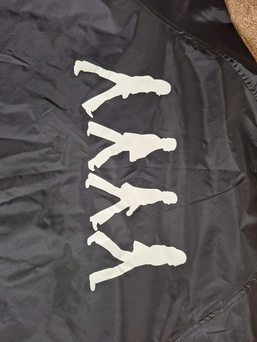 BEATLES ABBEY ROAD Coach-Style Button Up Windbreaker Rain Jacket