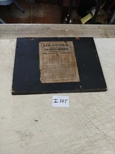 GILBERT SAN ANTONIO  MISSION WALL CLOCK BACK DOOR NORTH AMERICAN PHILADELPHIA