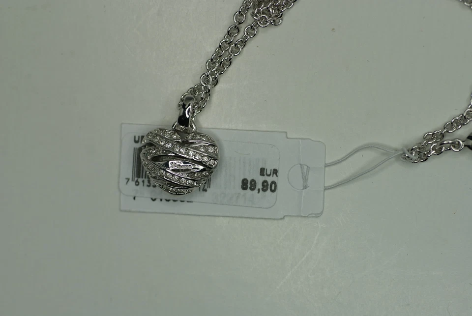 GUESS Damen Halskette WRAPPED WITH LOVE UBN21608 Herz rhodiniertes Messing NEU - Bild 2 von 4