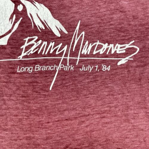 Vintage Benny Mardones Concert Tour T Shirt Mens S 1984 Thin Into The Night 80s - Picture 4 of 15
