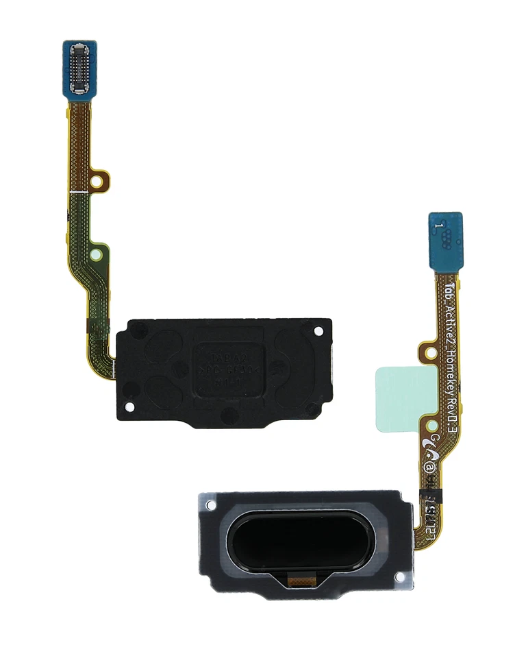 Home Button Compatible For Samsung Galaxy Tab Active 2 8.0" (T395) (Black) - Image 3 of 3