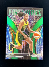 Sue Bird Green Prizm 2022 Prizm WNBA Fireworks Insert #5 Seattle Storm