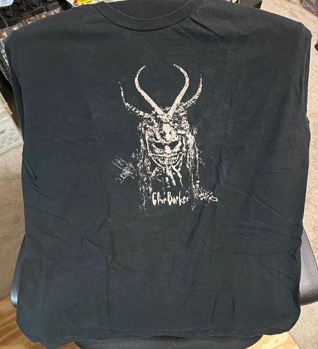 Fangoria 2009 Weekend of Horrors CLIVE BARKER limited edition Mask t-shirt XL