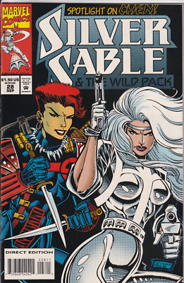 SILVER SABLE & THE WILD PACK Vol. 1 #28 September 1994 MARVEL Comics - Foggy