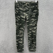 Anthropologie Pilcro And The Letterpress Pants Womens 27 High Rise Skinny Camo