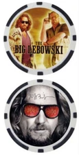 JEFF BRIDGES - THE BIG LEBOWSKI POKER CHIP ****SIGNED/AUTO