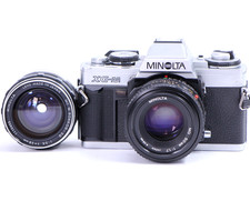 Minolta XG-M Film Camera w MD 50mm f1.7 MC W.Rokkor-SG 28mm f3.5 2 Lenses lot