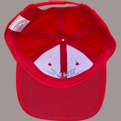 Vintage 90s UNLV Running Rebels Snapback Hat Red NCAA Las Vegas Tark Era Y2K