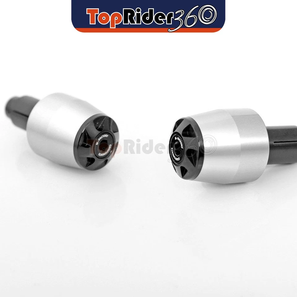 SILVER CNC Bar End Sliders BE2J For Honda CBF 1000 A 06-14 13 12 11 10 09 08 - Image 2 of 4