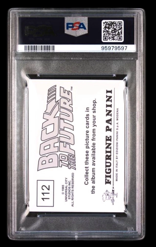 1985 back to the future #112 marty mcfly; darth vader van halen PSA 6  POP 1, 0^ - Image 2 of 3