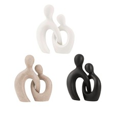Abstract Couple Statue Lover Figurine Resin Desk Ornament People Sculpture for