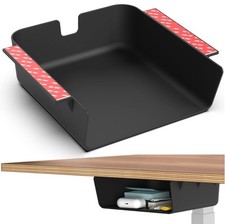 Under Desk Storage Shelf Drawer Organizer for Office Workstations Tables Sit ...