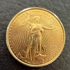 United States Mint 1999 American Eagle Gold Coin 1/10 oz 0.9167 Fine