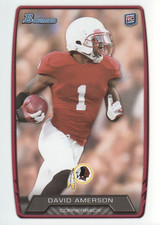 2013 Bowman #217 David Amerson RC - FB