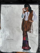 Underwraps Women's Peace Out Hippie Costume Size Medium New