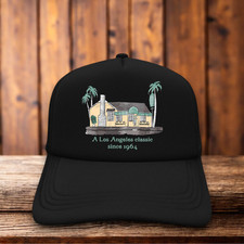 Dan Tanas Italian Cuisine Mens Trucker Hat Black Los Angeles Nostalgic Cap