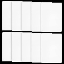 10-Pack White Blank Sign, 10"x 7" Plastic