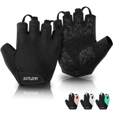 Gel Pad Cycling Gloves with Cushion/Grip/Breathable, Workout Bike Gloves for ...