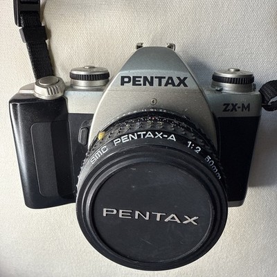 Pentax ZX-M 35mm Film Camera, SMC Pentax-A 1:2 50mm Lens With