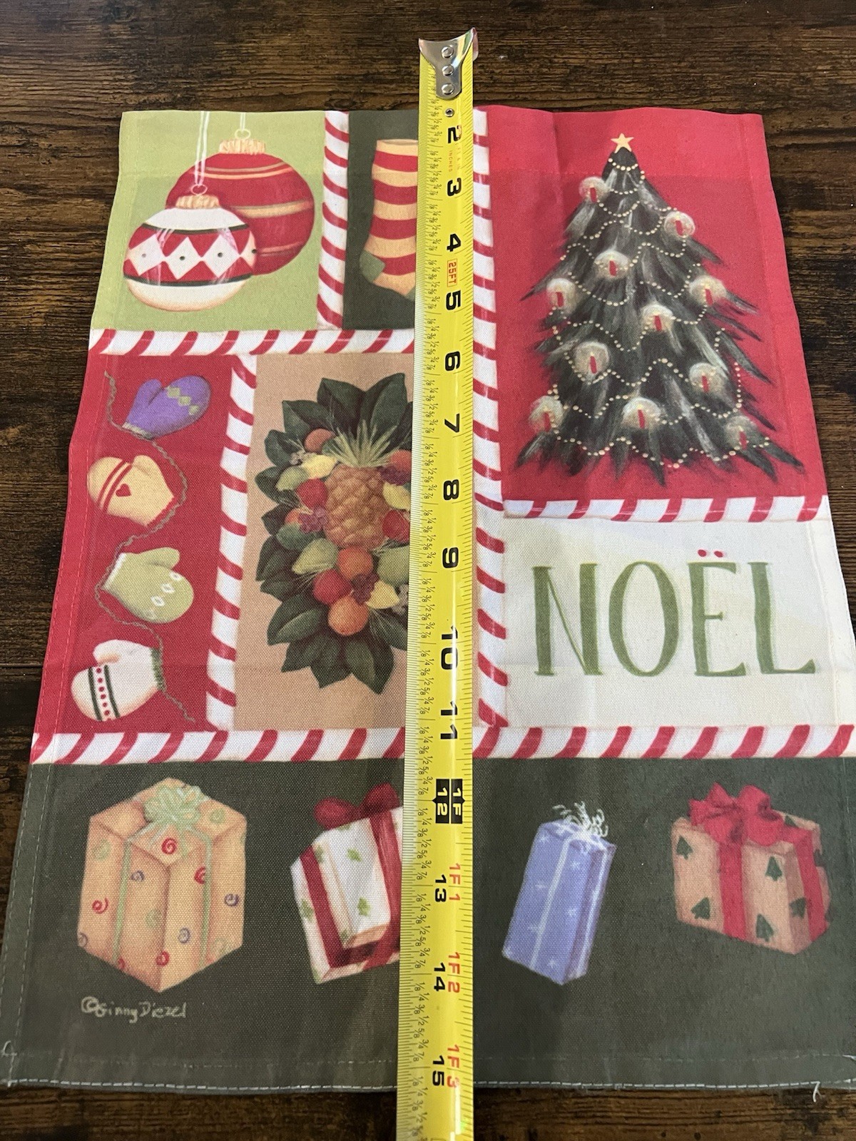 Flag Noel Small Garden Yard Porch Season Tree Gifts Ornaments Christmas 15x11"