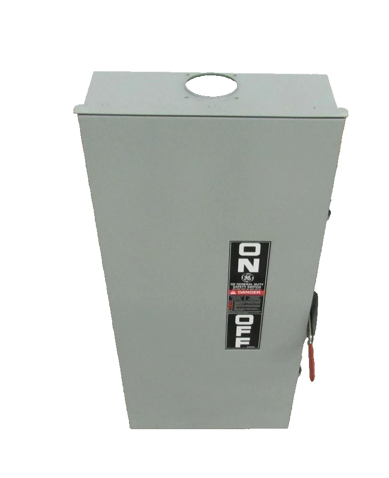 Interruptor de desconexión de seguridad GE TG4324R 200A 3P 240V 3PH 50HP máximo fusible 3R Encl Foto 2 de 4
