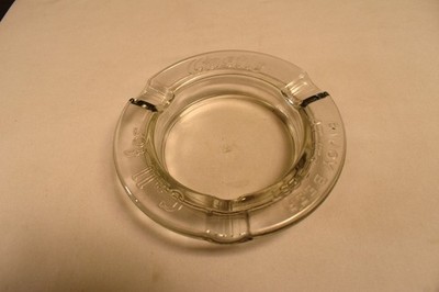 Vintage CASTELE Enjoy Beer Its Best Glass Ashtray English Bar Pub Advertising ''R