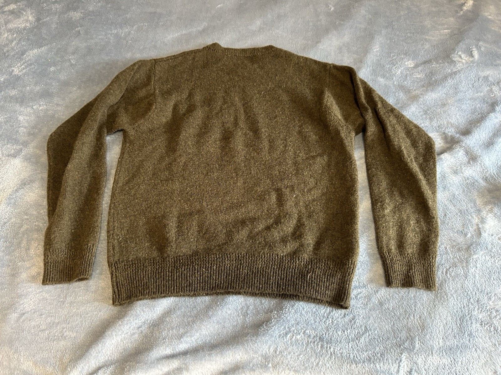 Pendleton 100% Wool Washable Wool Green Tweed Cre… - image 4