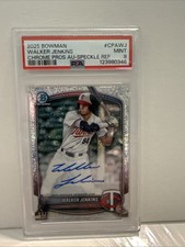 2024 Bowman - Chrome Prospect Autographs Walker Jenkins #CPA-WJ /299 PSA 9