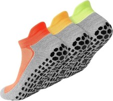 Mens Non Slip Socks 3 Pairs Size 6-12 Non Skid Sticky Grip Thick Pilates Yoga Ho