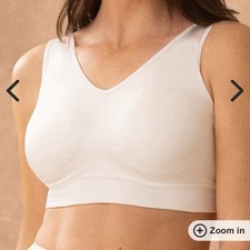 Truekind By Shapermint Everyday Throw On Wireless Bralette Large Beige New