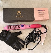 Calista Fauxblo Thermal Brush 1.25  in Airless Blowout MidLength Ombr  Gem Ruby