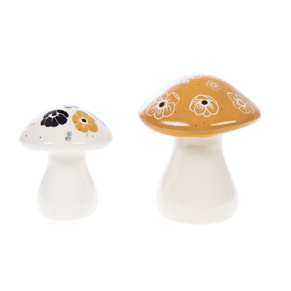 Champignons Mélissa céramique artisanale statuette décoration luxe