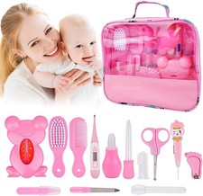 Baby Healthcare and Grooming Kit, 13 in 1 Newborn Nursery Health Care Set, Ba...