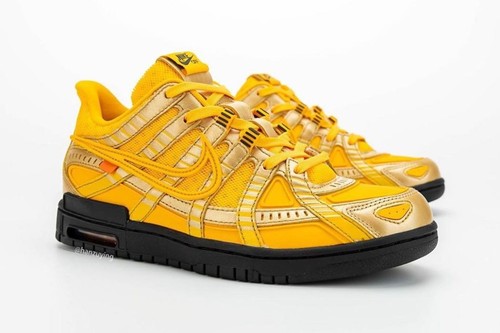 Größe 12 Nike Air Rubber Dunk x Off-White Low University Gold - Bild 6 von 19
