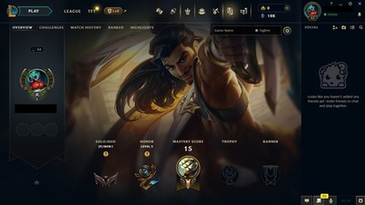 (NA) Iron 1 Smurf Acct Season 16 (Aged & Hand-leveled) 18000 blue essence