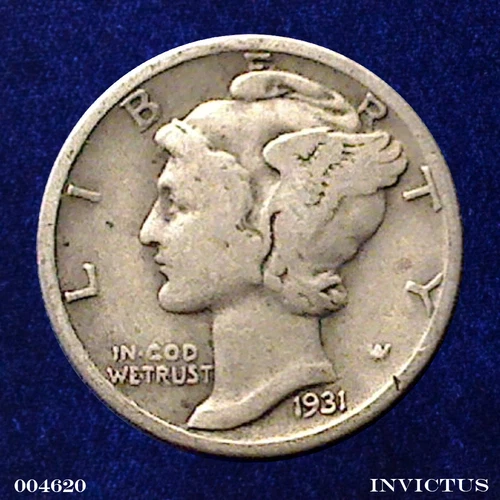 1931-S Mercury Dime (Circulated) Scarce Issue ~ Grade: Fine