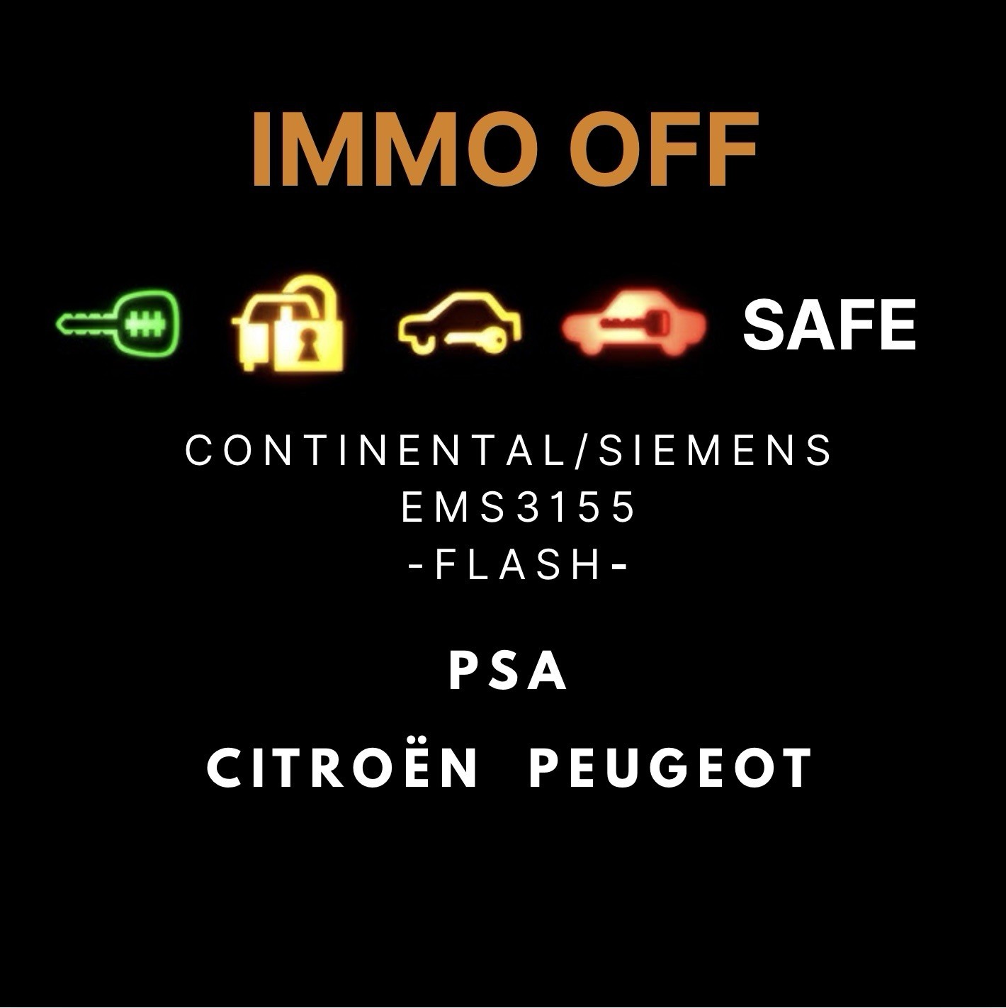 Solution flash immo off PSA Continental EMS3155 pour calculateur d'injection