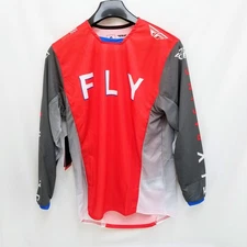 Fly Racing 2023 Adult Kinetic Kore Jersey (Red/Grey, Small)